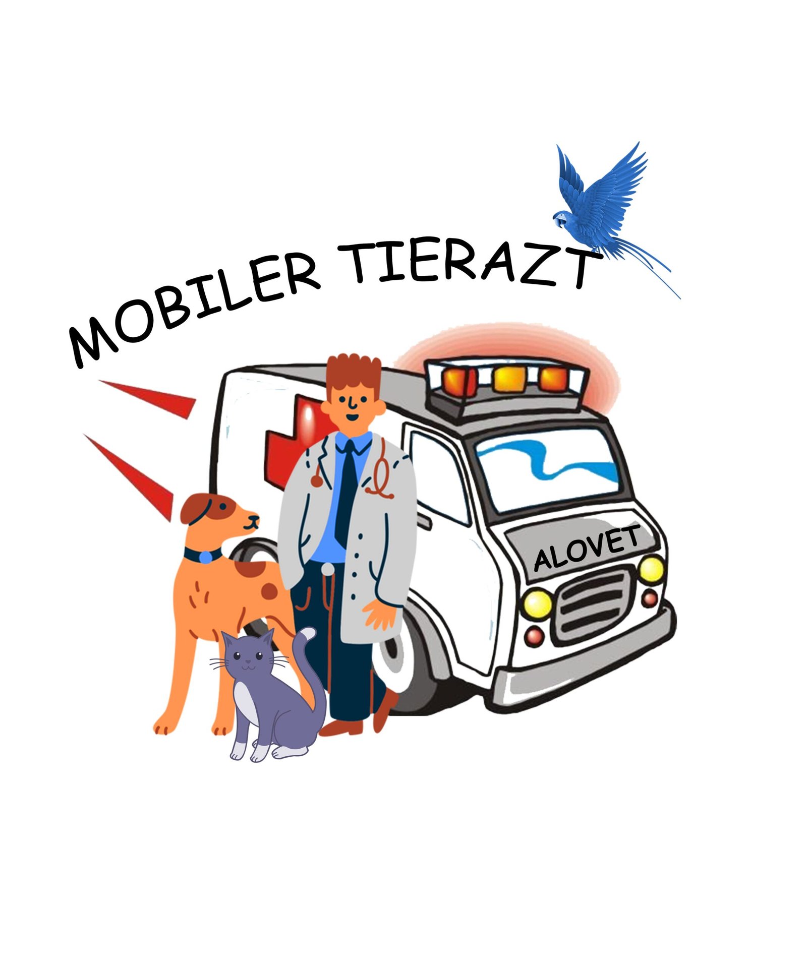 Mobiler Tierarzt Alovet für Notdienst und Allgemeine Untersuchung Mobiler Tierarzt Alovet für Notdienst und Allgemeine Untersuchung
